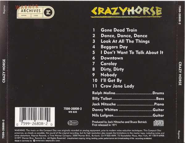 Crazy Horse - Crazy Horse (CD, Album, RE) - Image 2