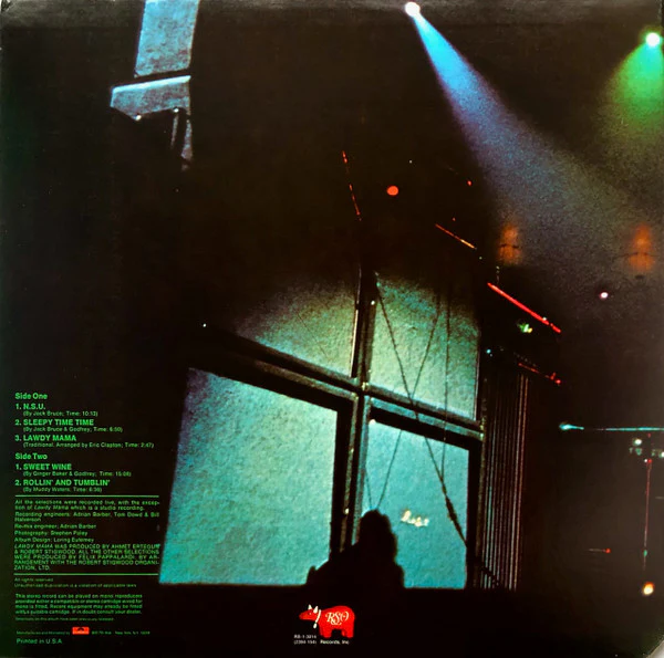 Cream - Live Cream (LP, Album, RE) - Image 2