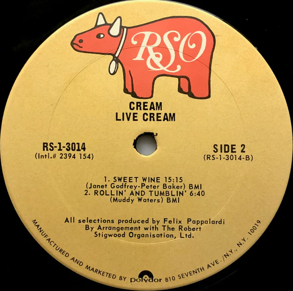 Cream - Live Cream (LP, Album, RE) - Image 4