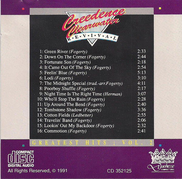 Creedence Clearwater Revival - Greatest Hits Vol. 2 (CD, Comp) - Image 3