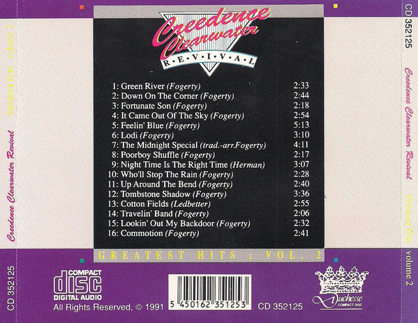 Creedence Clearwater Revival - Greatest Hits Vol. 2 (CD, Comp) - Image 4