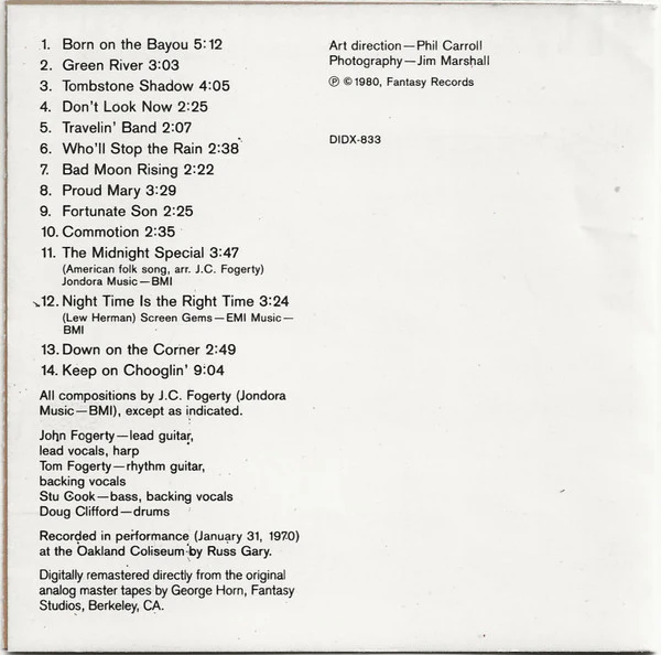 Creedence Clearwater Revival - The Concert (CD, Album, RE, RM) - Image 4