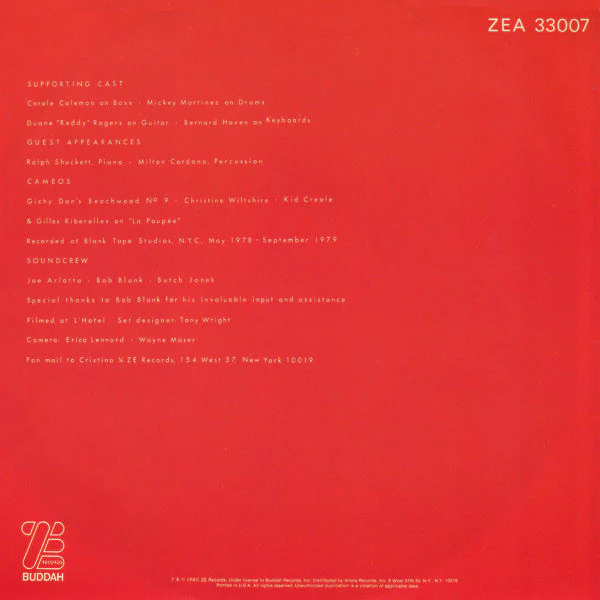 Cristina - Cristina (LP, Album) - Image 4