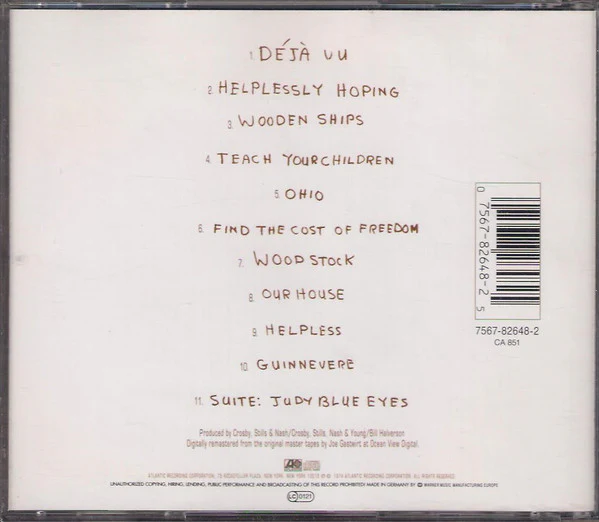 Crosby, Stills, Nash & Young - So Far (CD, Comp) - Image 2