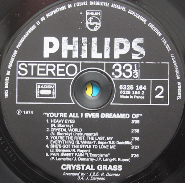 Crystal Grass - You're All I Ever Dreamed Of (LP, Album) - Image 4