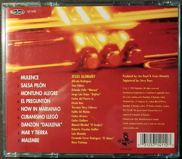 ¡Cubanismo! Starring Jesús Alemañy - Malembe (CD, Album) - Image 3