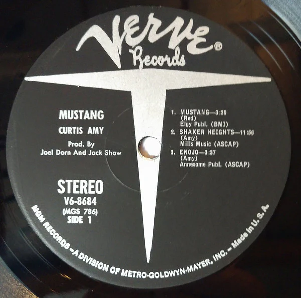 Curtis Amy - Mustang (LP, Album) - Image 3