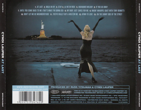 Cyndi Lauper - At Last (CD, Album, Jew) - Image 2