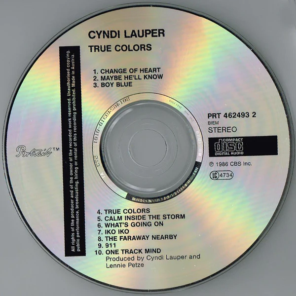 Cyndi Lauper - True Colors (CD, Album, RE) - Image 3
