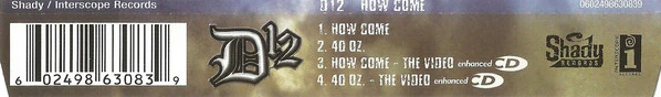 D12 - How Come (CD, Single, Enh) - Image 4