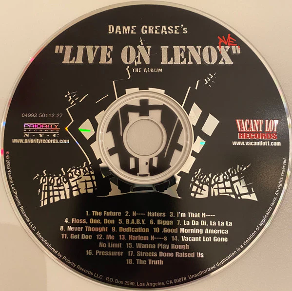 Dame Grease - Live On Lenox Ave. The Album (CD, Comp) - Image 3
