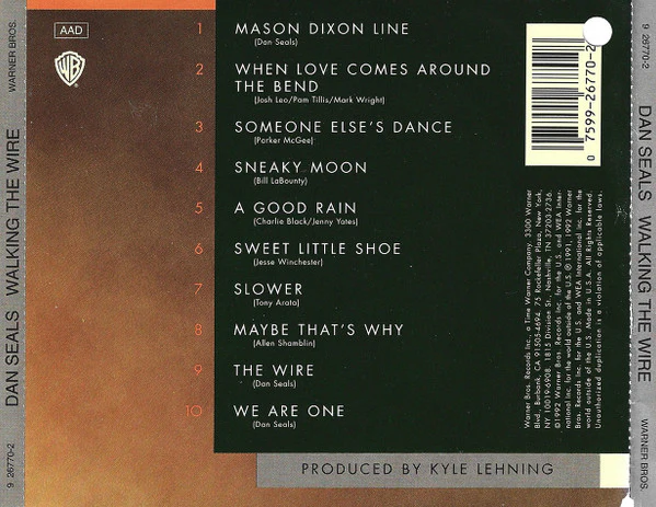 Dan Seals - Walking The Wire (CD, Album) - Image 2