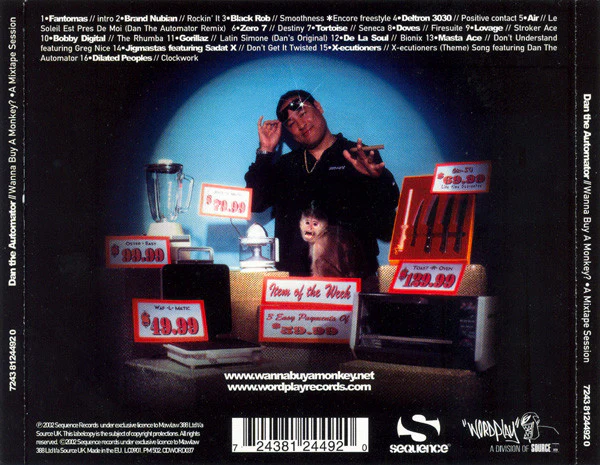 Dan The Automator - Wanna Buy A Monkey? • A Mixtape Session (CD, Comp, Mixed) - Image 2