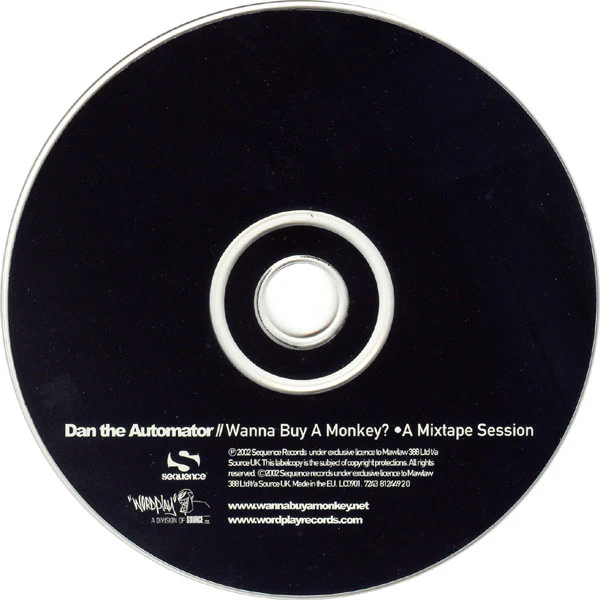 Dan The Automator - Wanna Buy A Monkey? • A Mixtape Session (CD, Comp, Mixed) - Image 3