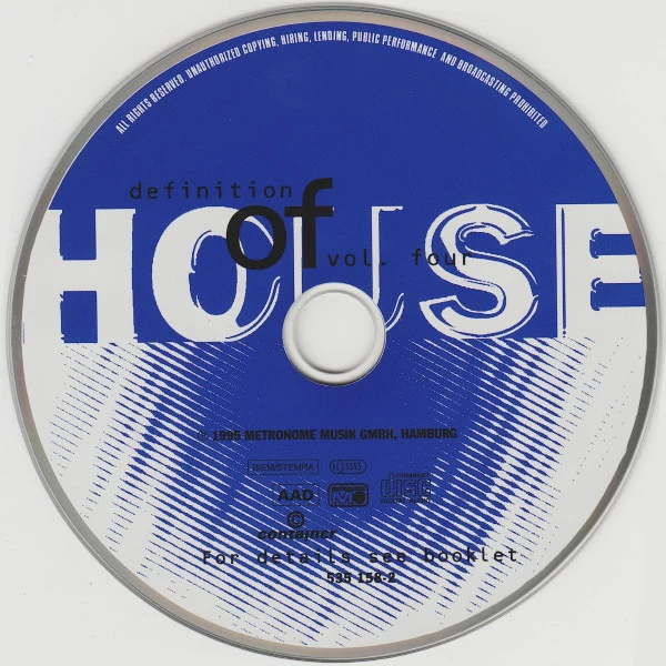 Daniel Klein - Definition Of House Volume Four (CD, Comp, Mixed) - Image 3