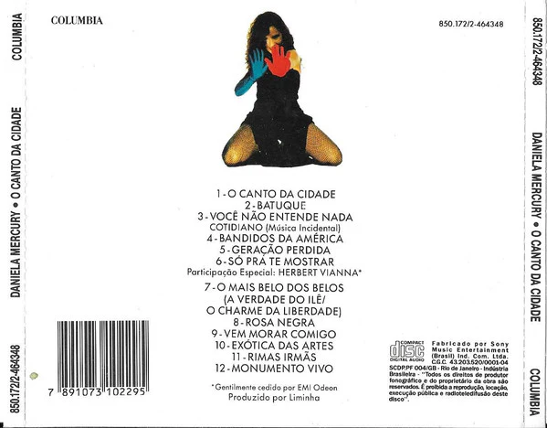 Daniela Mercury - O Canto Da Cidade (CD, Album) - Image 2