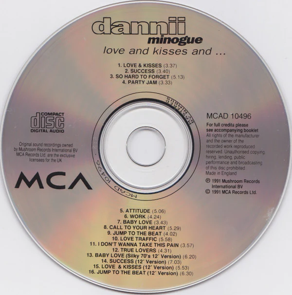 Dannii Minogue - Love And Kisses And... (CD, Album, RE) - Image 4