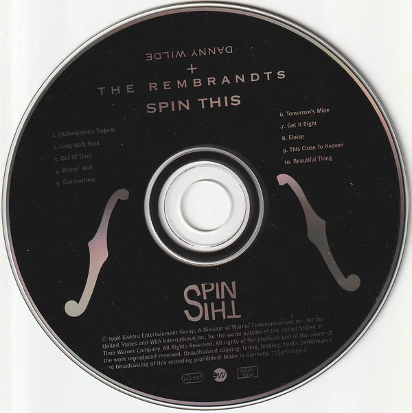 Danny Wilde + The Rembrandts - Spin This (CD, Album) - Image 3
