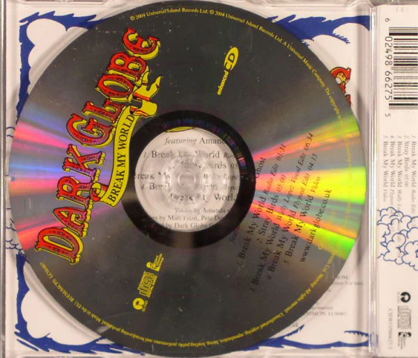 Dark Globe Featuring Amanda Ghost - Break My World (CD, Single, Enh) - Image 2