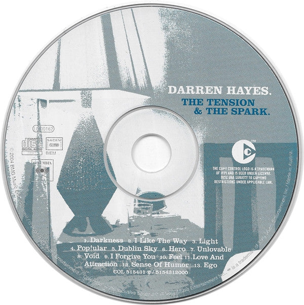 Darren Hayes - The Tension And The Spark (CD, Album, Copy Prot., Enh) - Image 3