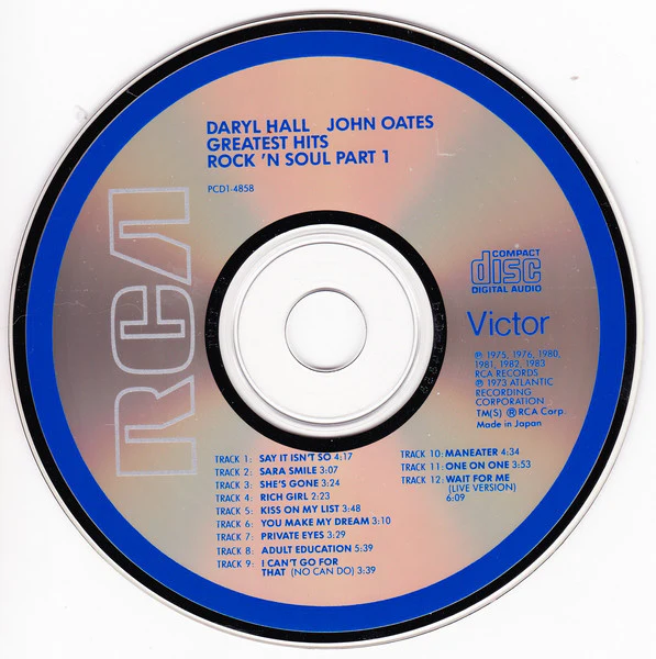 Daryl Hall  John Oates* - Greatest Hits (Rock 'N Soul Part 1) (CD, Comp) - Image 3