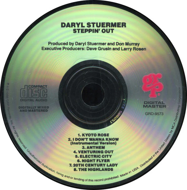 Daryl Stuermer - Steppin' Out (CD, Album) - Image 3