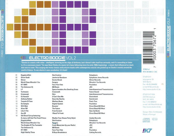 Dave Clarke - Electro Boogie Vol 2 - The Throwdown (CD, Comp, Mixed) - Image 2