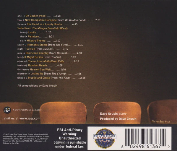 Dave Grusin - Now Playing (CD, Album) - Image 2