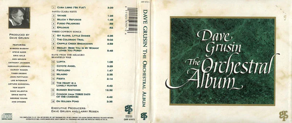 Dave Grusin - The Orchestral Album (CD, Album) - Image 3