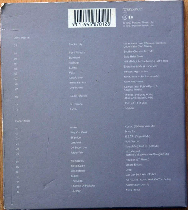 Dave Seaman And Robert Miles - Renaissance Worldwide: London (2xCD, Mixed) - Image 2