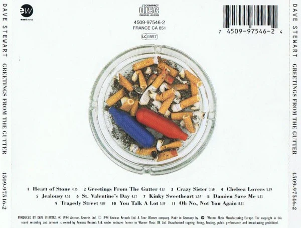 David A. Stewart - Greetings From The Gutter (CD, Album) - Image 2