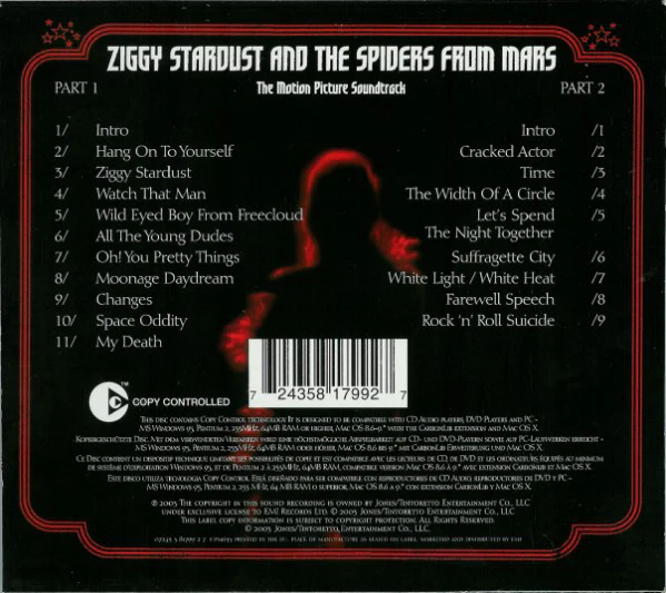David Bowie - Ziggy Stardust And The Spiders From Mars - The Motion Picture Soundtrack (30th Anniversary 2CD Edition) (2xCD, Album, Copy Prot., Enh, RE, RM, Sli) - Image 2