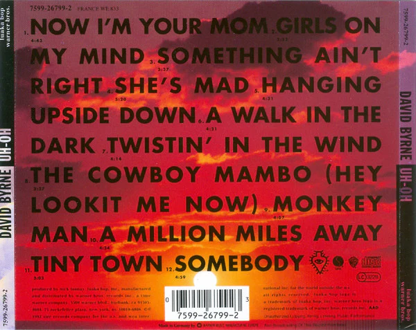 David Byrne - Uh-Oh (CD, Album) - Image 2