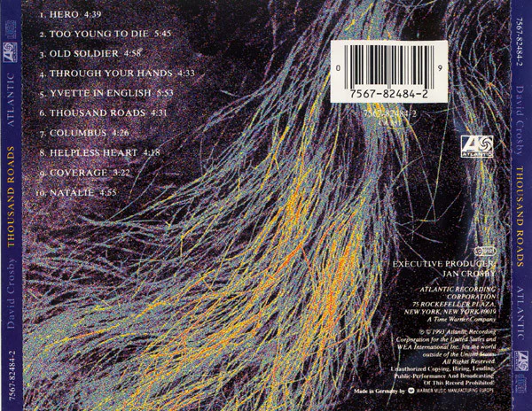 David Crosby - Thousand Roads (CD, Album) - Image 3