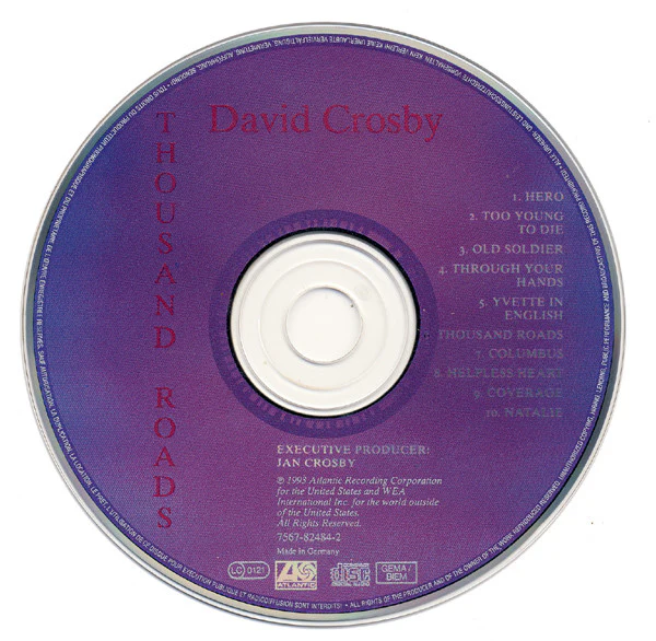 David Crosby - Thousand Roads (CD, Album) - Image 4
