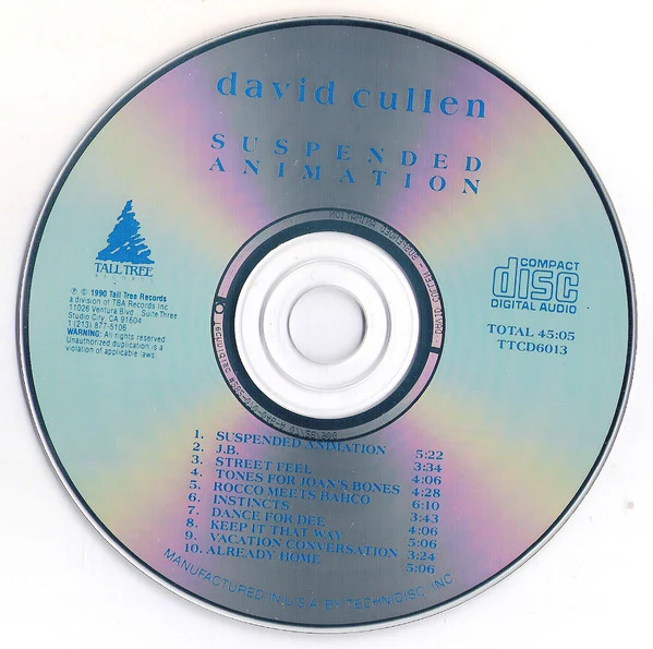 David Cullen - Suspended Animation (CD, Album) - Image 4