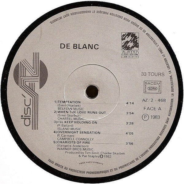 De Blanc - De Blanc (LP, Album) - Image 3