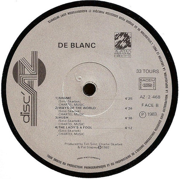 De Blanc - De Blanc (LP, Album) - Image 4
