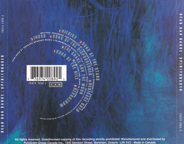 Dead Can Dance - Spiritchaser (CD, Album) - Image 2