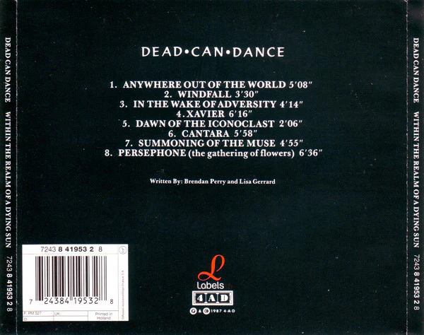 Dead Can Dance - Within The Realm Of A Dying Sun (CD, Album, RE) - Image 2