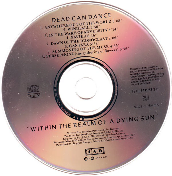Dead Can Dance - Within The Realm Of A Dying Sun (CD, Album, RE) - Image 3