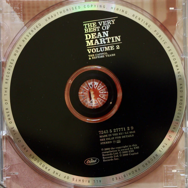 Dean Martin - The Very Best Of Dean Martin - The Capitol & Reprise Years Volume 2 (CD, Comp) - Image 3
