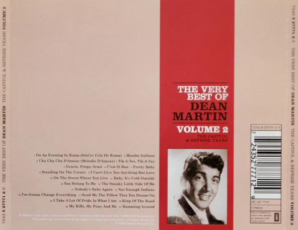 Dean Martin - The Very Best Of Dean Martin - The Capitol & Reprise Years Volume 2 (CD, Comp) - Image 4