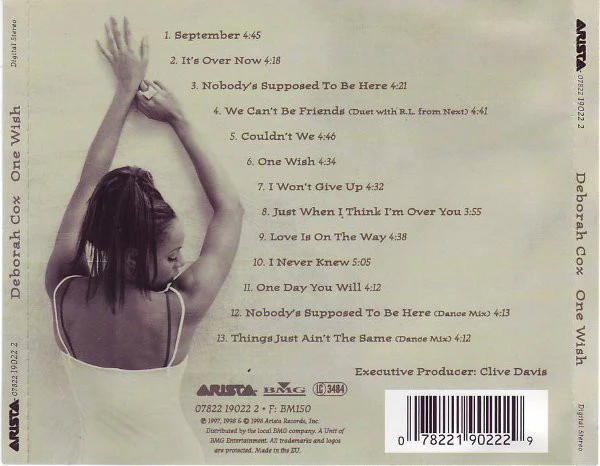 Deborah Cox - One Wish (CD, Album) - Image 2