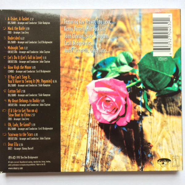 Dee Dee Bridgewater - Dear Ella (CD, Album, Tri) - Image 3