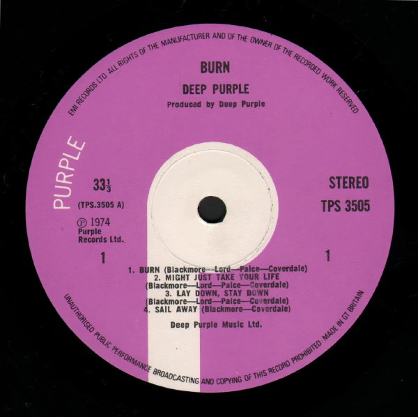 Deep Purple - Burn (LP, Album, RP) - Image 3