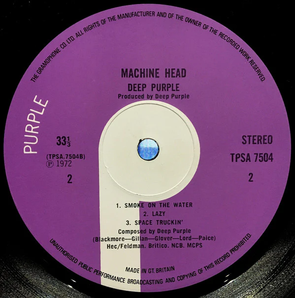 Deep Purple - Machine Head (LP, Album, 1st) - Image 5
