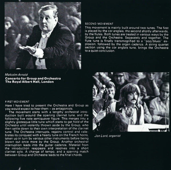Deep Purple & The Royal Philharmonic Orchestra, Malcolm Arnold - Concerto For Group And Orchestra (CD, Album, RE) - Image 4