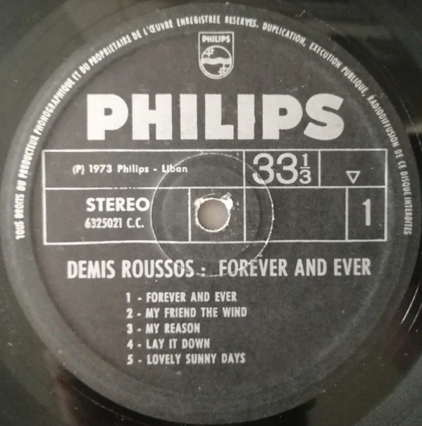 Démis Roussos* - Forever And Ever (LP, Album) - Image 5
