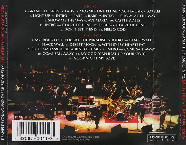 Dennis DeYoung - The Music Of Styx: Live With Symphony Orchestra (2xCD, Album) - Image 2